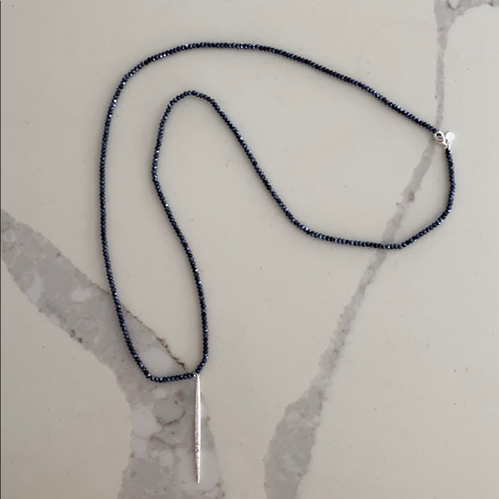 Gorjana Navy Blue Long Necklace